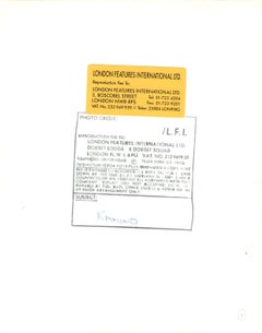 Dee Dee Ramone Shot From Below Vintage Original Photograph