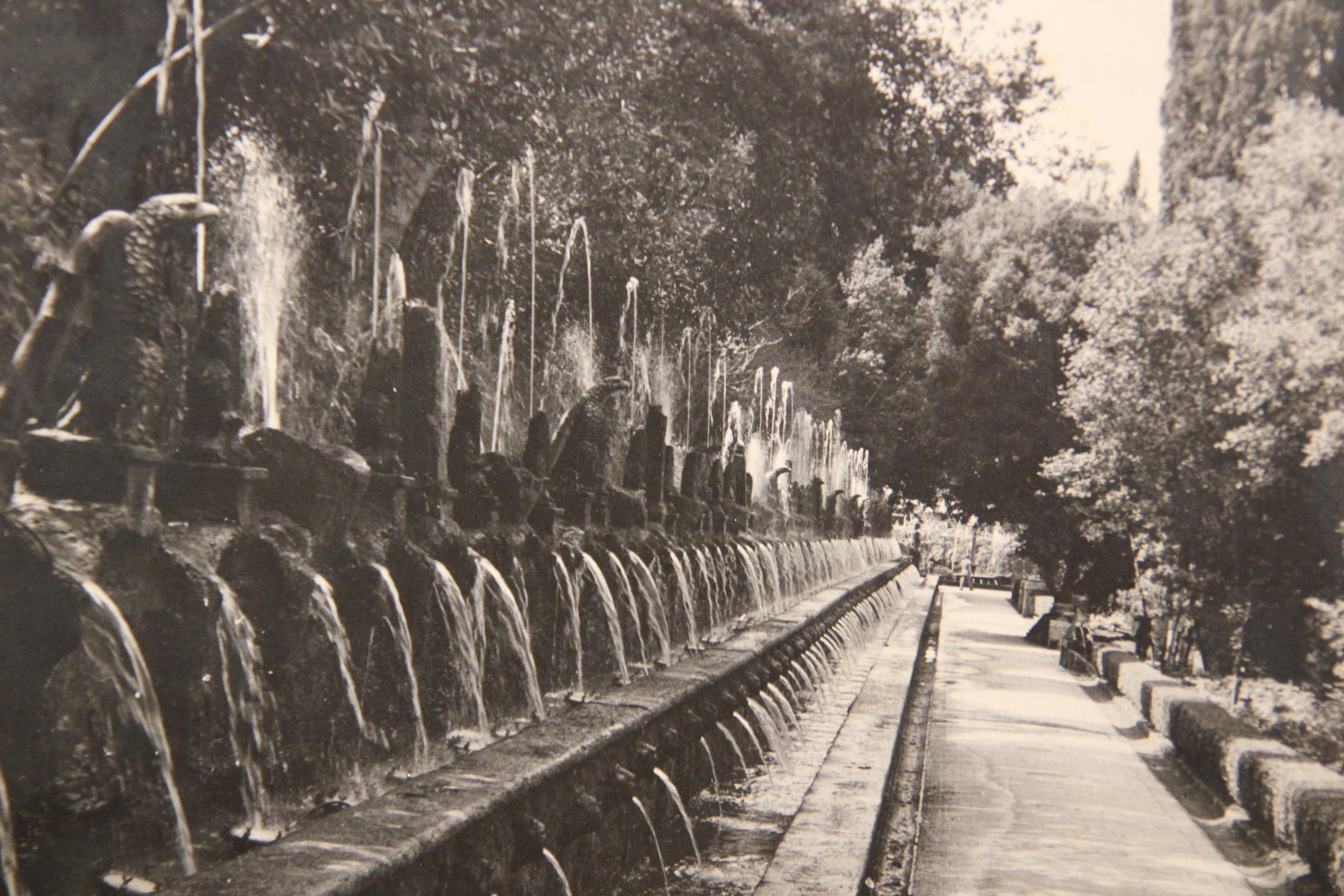 Águilas de Vill d'Este Entre los Caños de las Cien Fuentes de Vill d'Este Foto - Photograph de Unknown