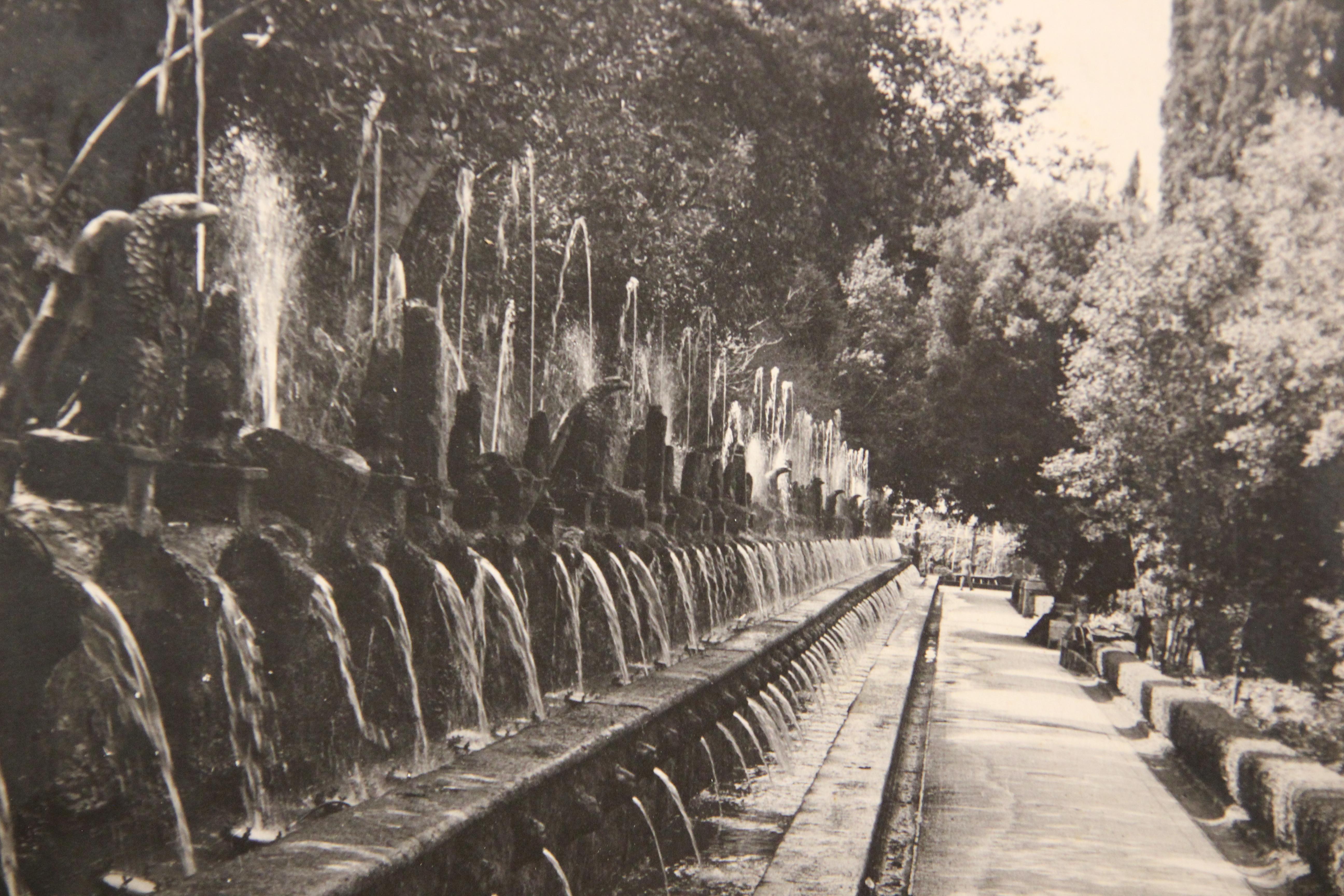 d'Este Eagles Among the Spouts in the Hundred Fountains in the Vill d'Este Photo - Photograph de Unknown