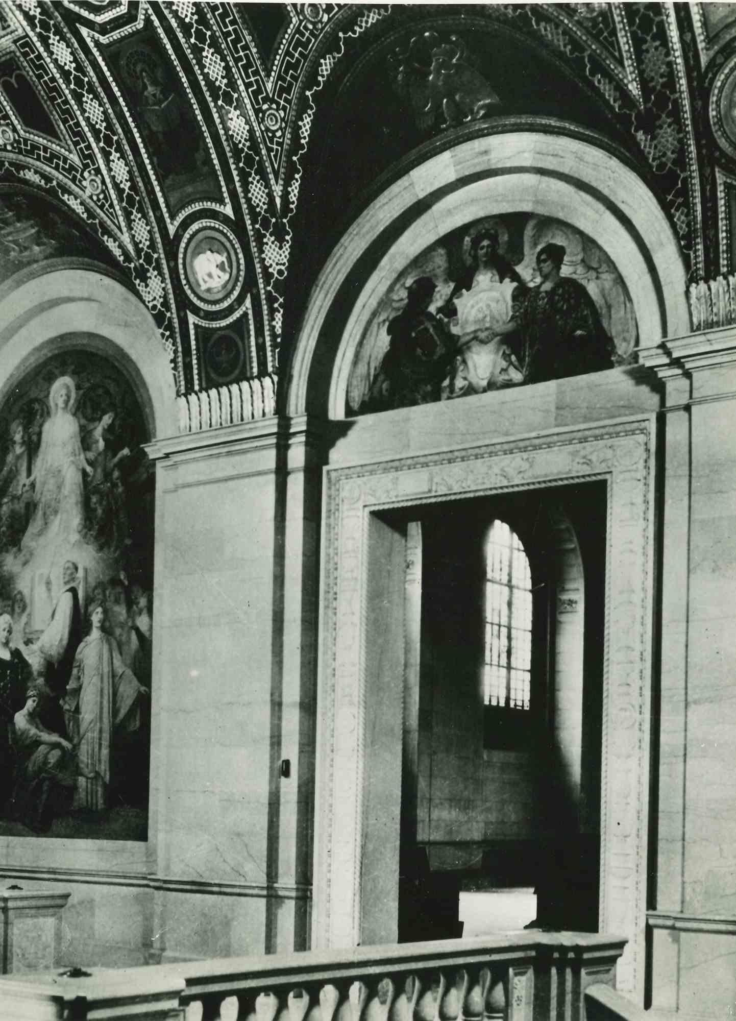 Figurative Photograph di Unknown - Biblioteca di Detroit - Fotografia d'epoca americana - Metà del XX secolo