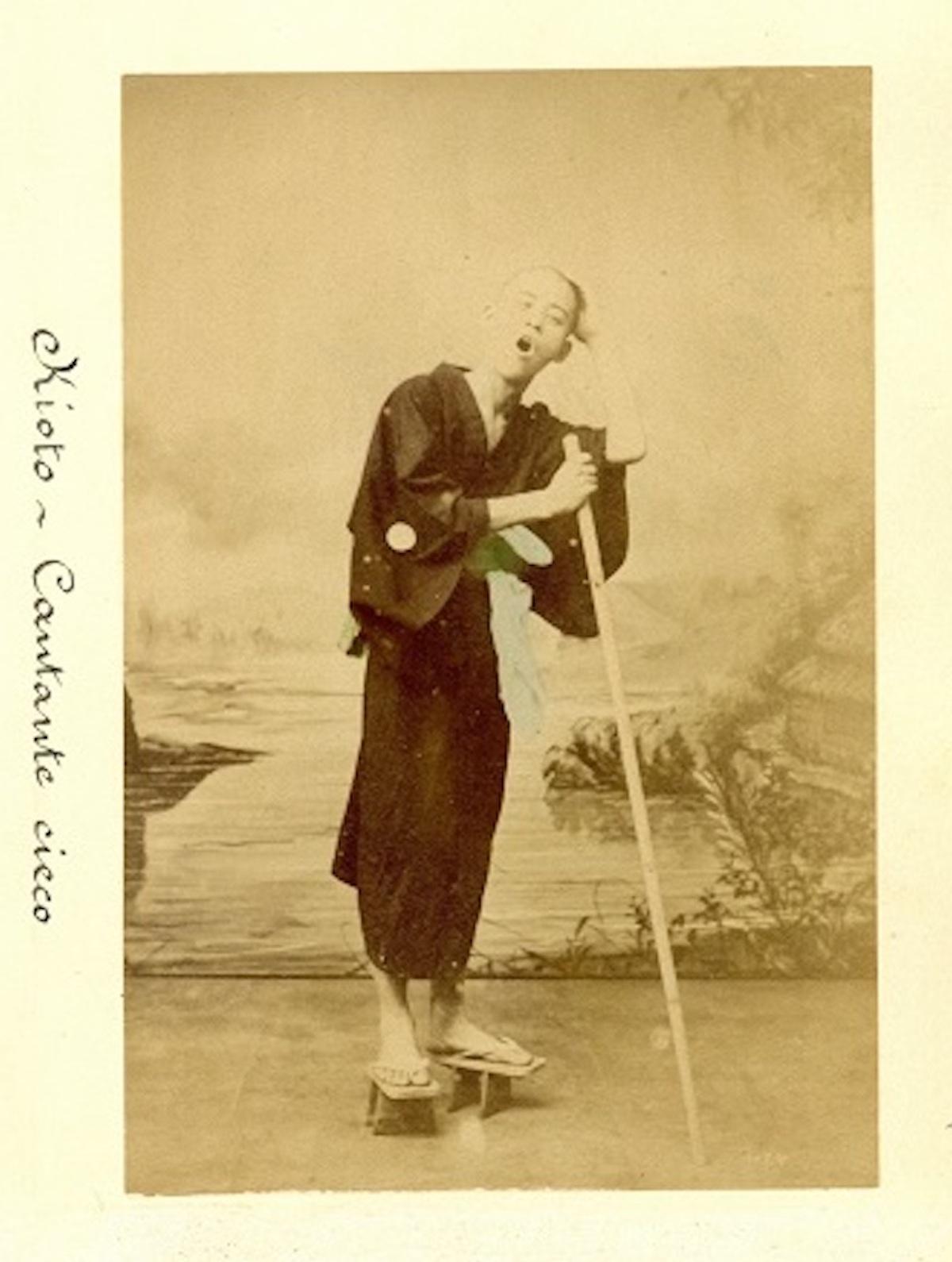 Devotional Portraits from Kyoto - Ancient Albumen Print 1870/1890 - Photograph by Unknown