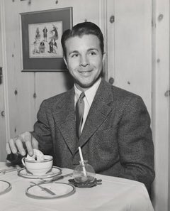 Vintage Dick Powell Dunking a Doughnut Fine Art Print