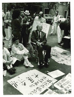 Domenico Modugno's Hunger Strike - Vintage Photograph - 1980s