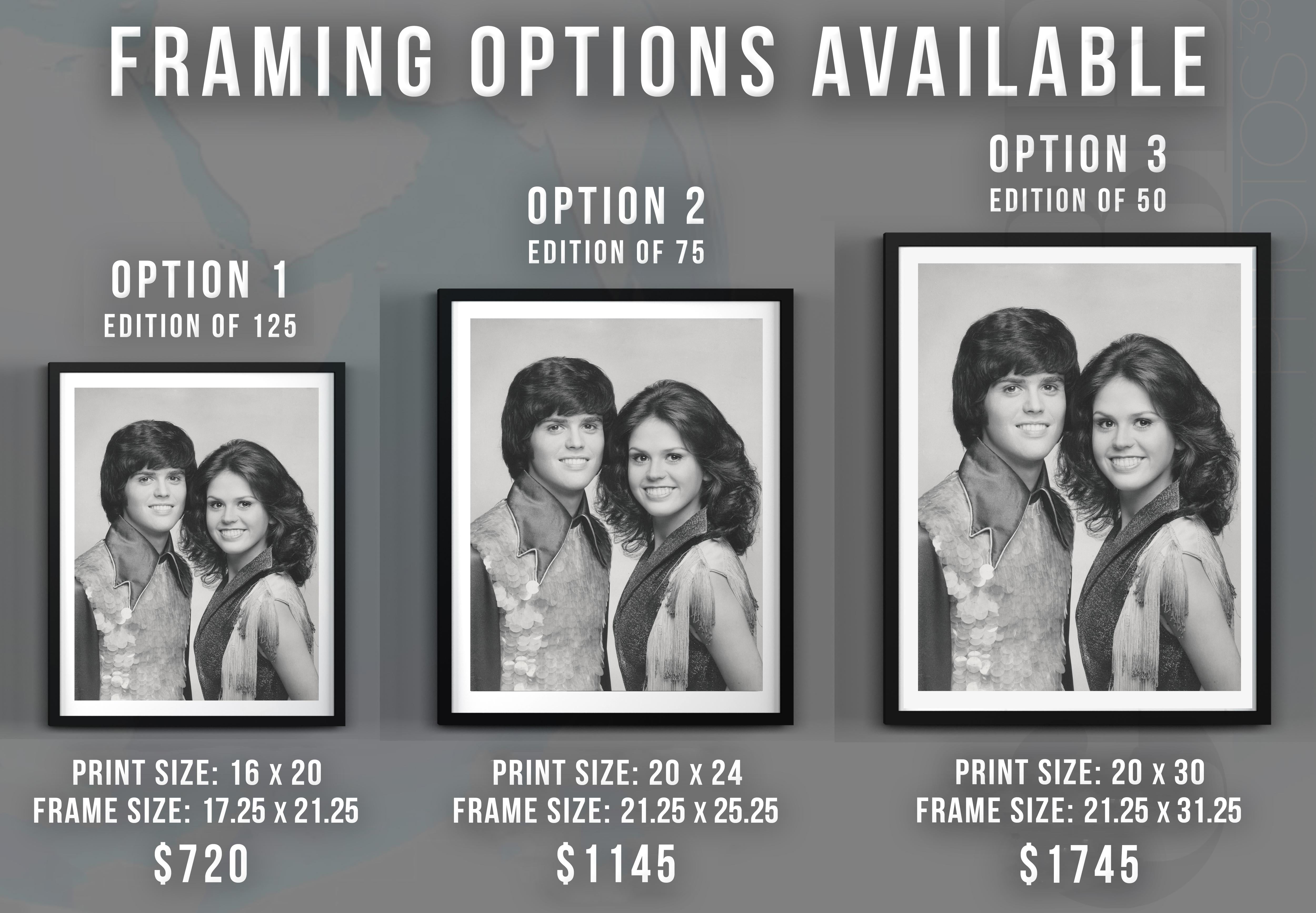 Donny and Marie Musical Duo Smiling Globe Photos Fine Art Print - Gray Portrait Photograph by Unknown