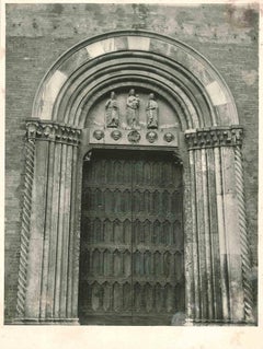 Tür der Kathedrale – Vintage-Foto – frühes 20. Jahrhundert