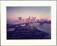 Retro Downtown New York City Skyline