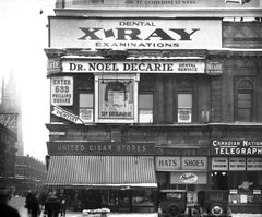 Antique Dr Decarie - Archival fine art print, Black white, Montreal, Phillips square