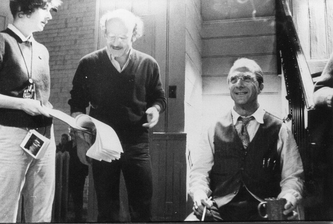 Unknown Portrait Photograph - Dustin Hoffman and Volker Schlöndorff, Photograph, 1970s
