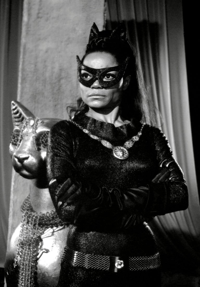 Unknown Portrait Photograph - Eartha Kitt as Catwoman Globe Photos Fine Art...