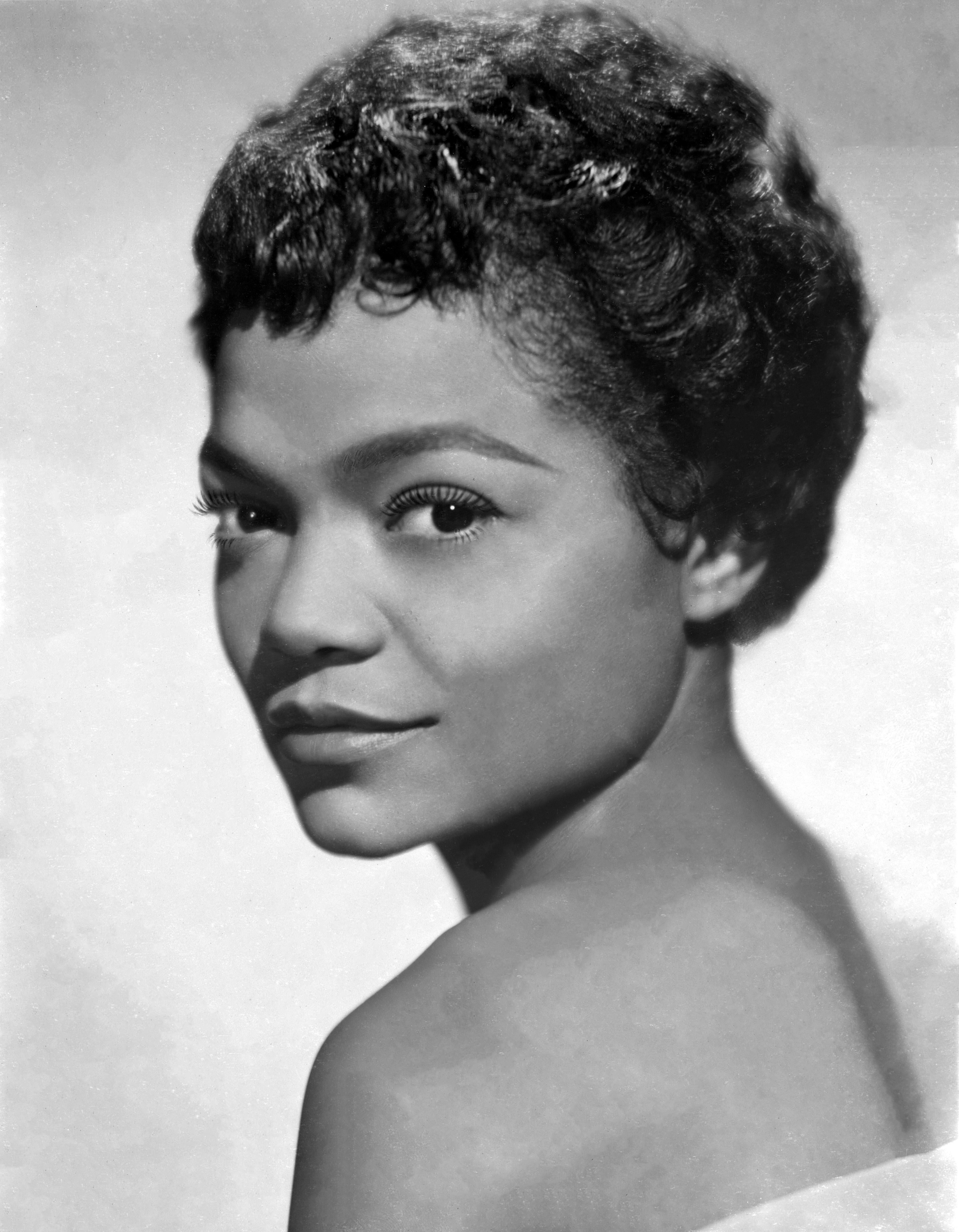 Unknown Black and White Photograph �– Eartha Kitt Smiling in the Studio Fine Art Print