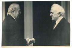 Eduard Shevardnadze and George Shultz - Vintage Photo - 1980s