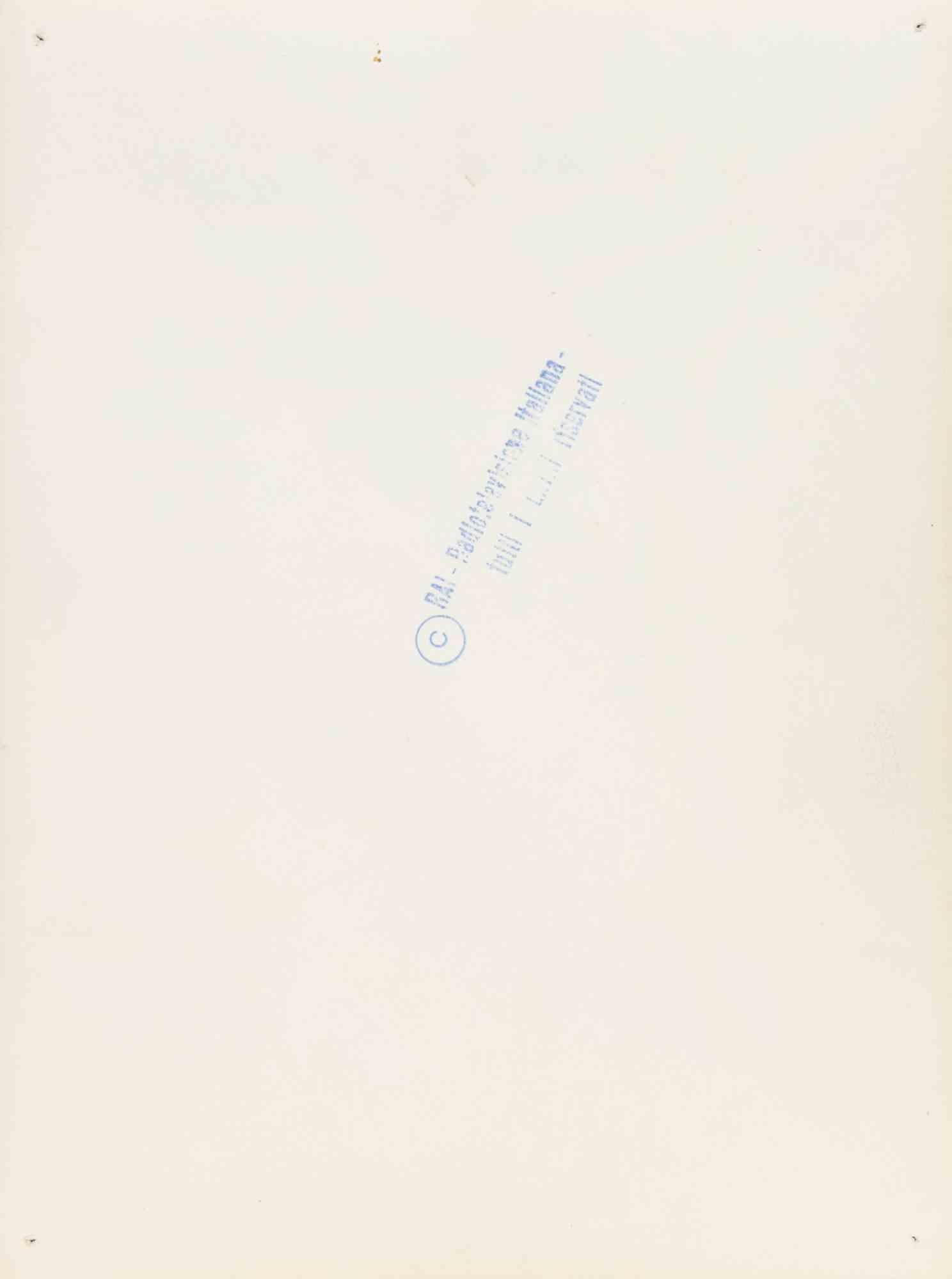 Eduardo De Filippo - Vintage Photograph - 1970s - Gray Figurative Photograph by Unknown