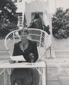 Eleanor Roosevelt Smiling Outdoors Fine Art Print