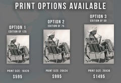 Elke Sommer on the Beach Fine Art Print