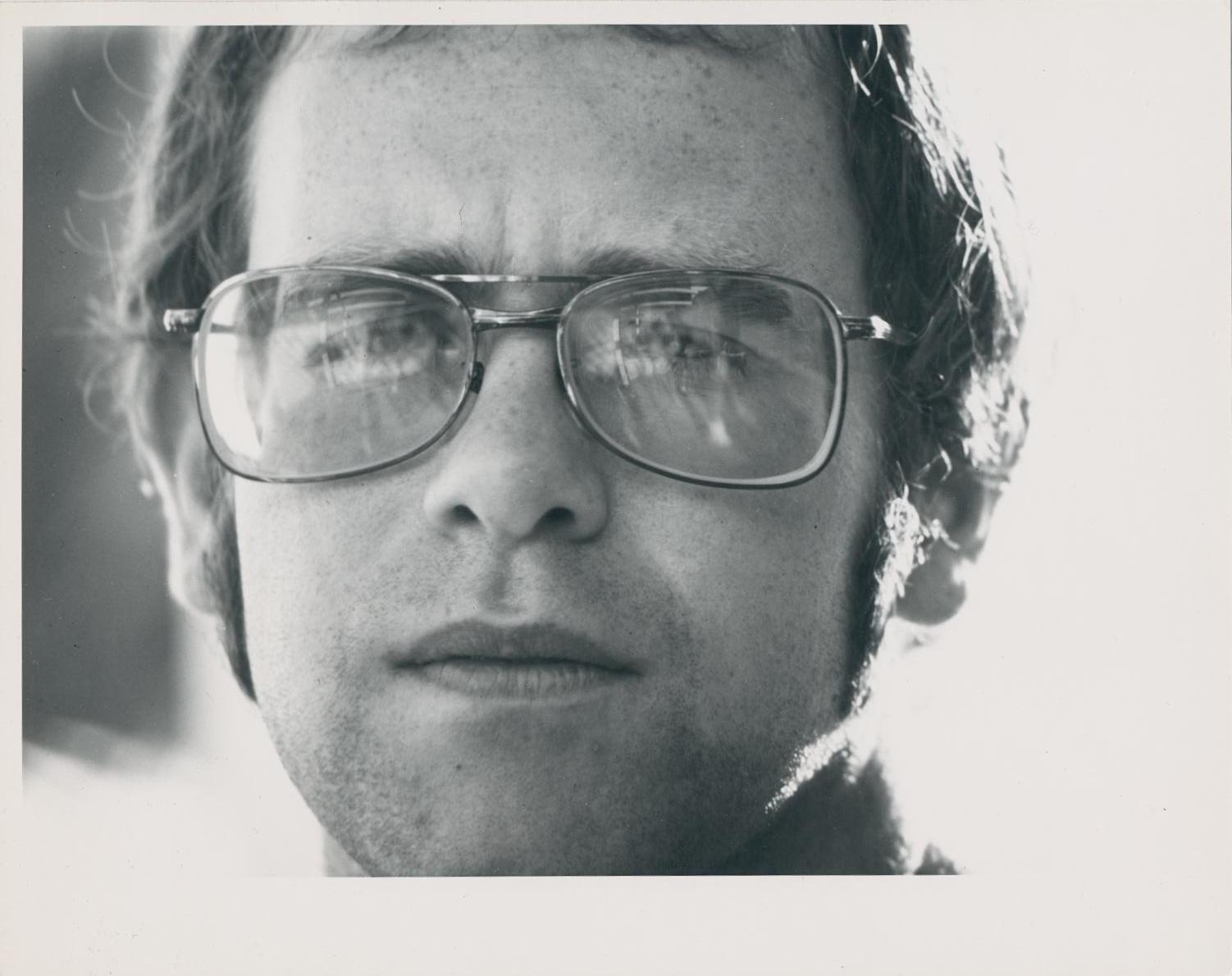 Unknown Black and White Photograph - Elton John, portrait, ca. 1970s