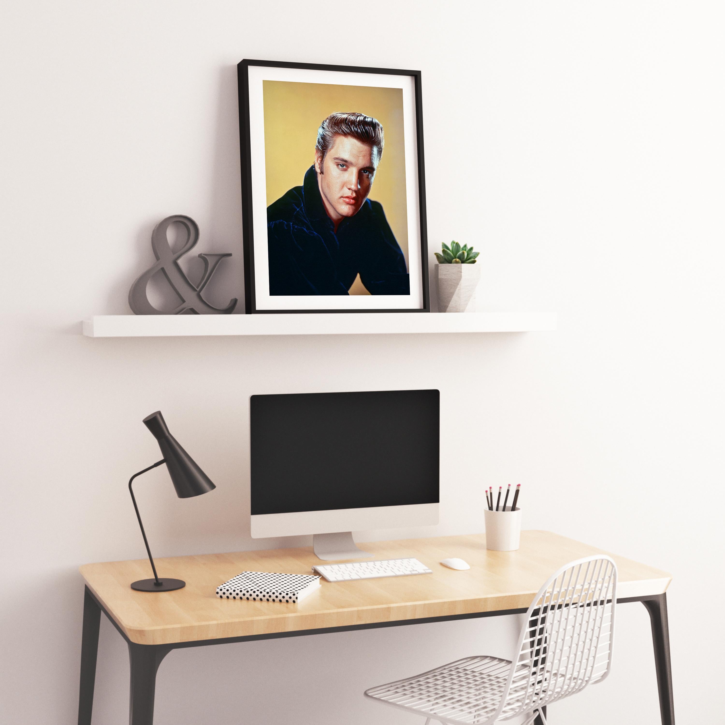 Elvis Presley Brilliante Portrait en couleur Globe Photos Fine Art Print en vente 2