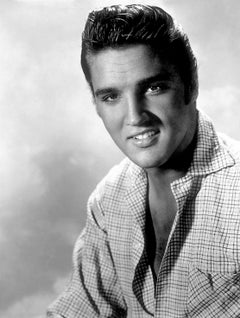 Vintage Elvis Presley Charming Smile Globe Photos Fine Art Print