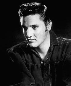 Elvis Presley: Handsome Star in the Studio Globe Photos Fine Art Print