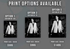 Elvis Presley on Stage Globe Photos Fine Art Print