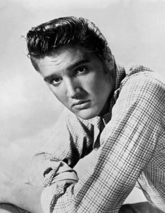 Vintage Elvis Presley Pouting in the Studio Globe Photos Fine Art Print