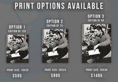 Elvis Presley Reading Fan Mail by the Christmas Tree Fine Art Print