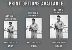 Elvis Presley with Gun Movie Star News Fine Art Print