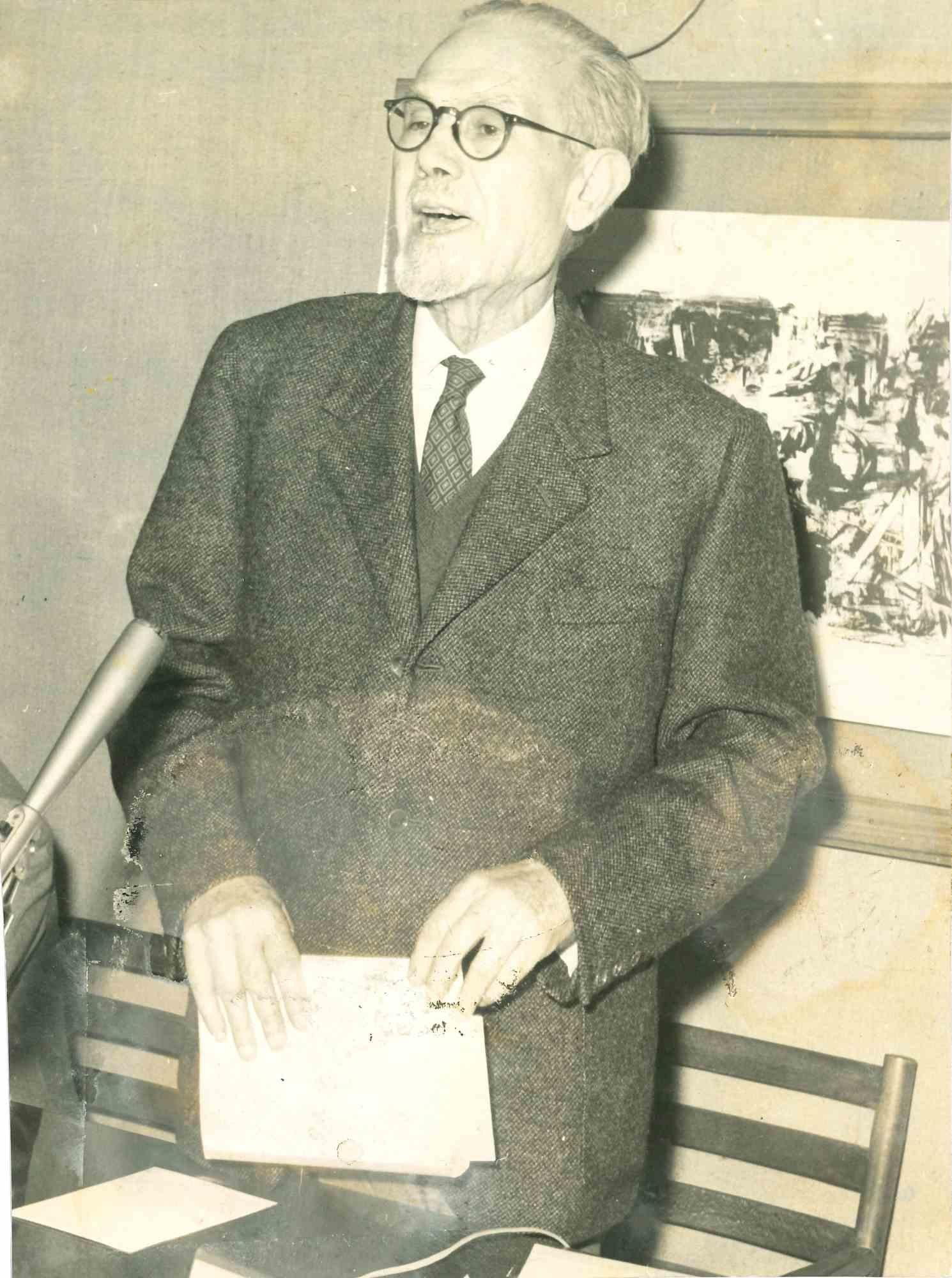 Portrait Photograph Unknown - Emilio Lussu -  Photo - années 1960
