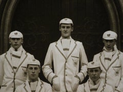 English Tiffin School Boat Club (aka TSBC) c1920s UK Crew Team B&W Framed Photo