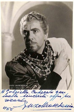 Vintage Enzo Mascherini Autographed Photocard - 1950