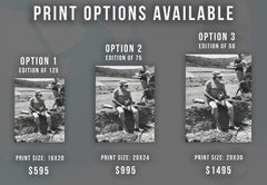 Ernest Hemingway Shirtless on the Shore Fine Art Print