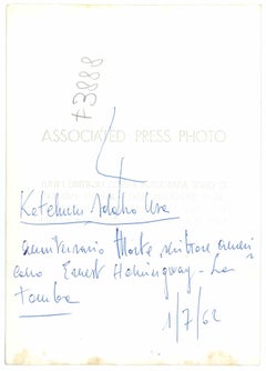 Ernest Hemingway's Grave - Vintage Photograph - 1962