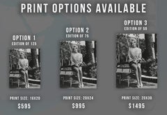 Eva Marie Saint Sitting Outdoors Fine Art Print