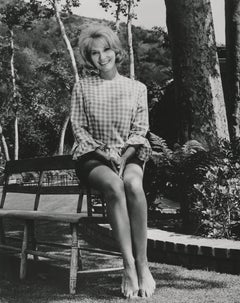 Eva Marie Saint Sitting Outdoors Fine Art Print