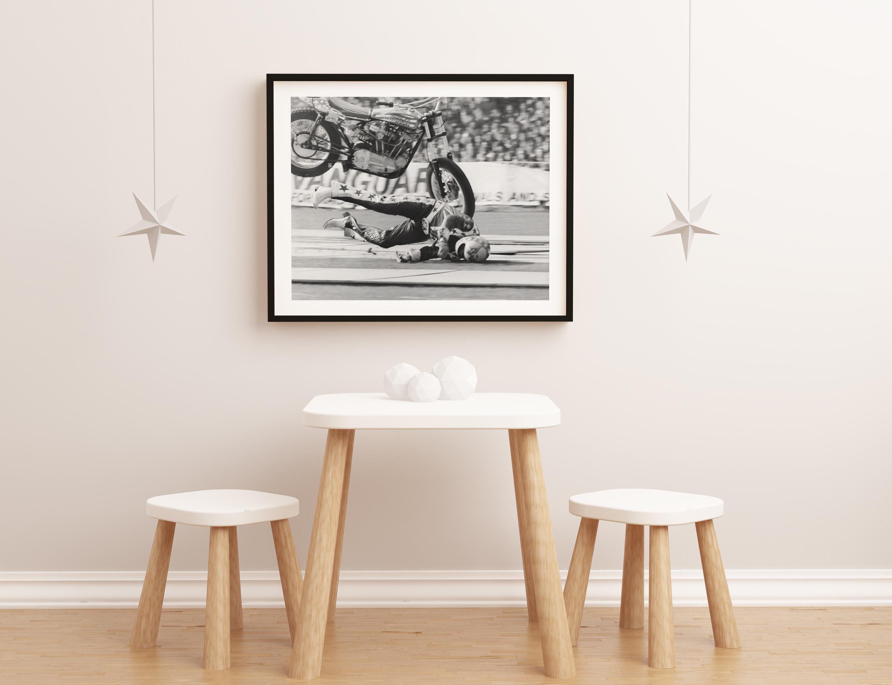 Evel Knievel Crashing Fine Art Print 2