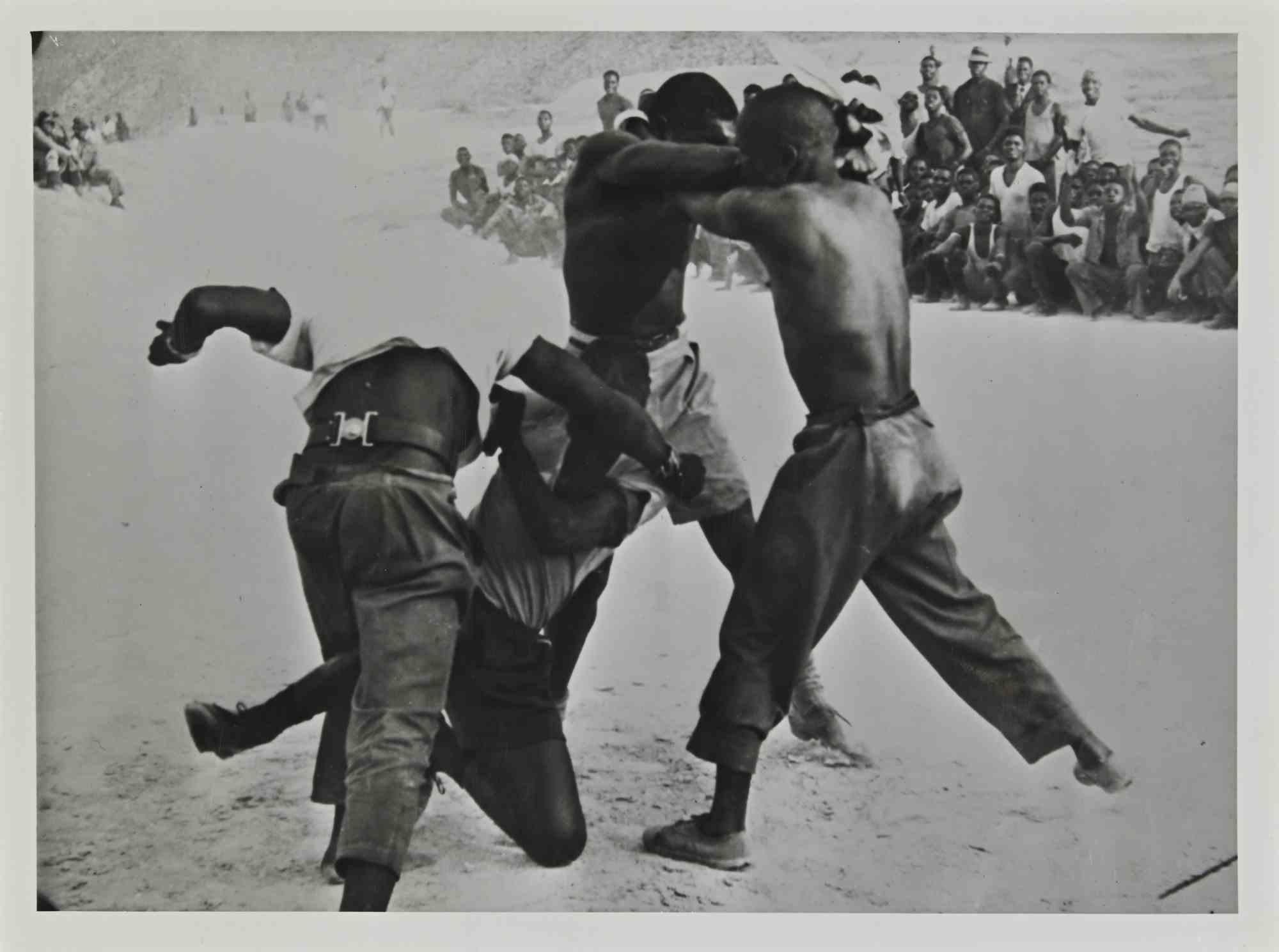 Unknown Figurative Photograph - Every Sunday on the Rand - Photo - Mid 20th Century