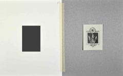 Ex Libris  - ADA - Woodcut - Mid-20th Century
