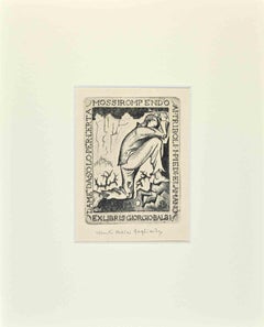 Ex Libris  - Giorgio Balbi - Etching  - Mid-20th Century