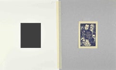 Ex Libris  - Giorgio Balbi - Sa Patrie et la France - Woodcut - Mid-20th Century