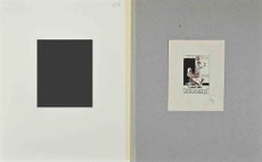 Ex Libris  - Giorgio Balbi  -  Si-Deve- Woodcut - Mid-20th Century