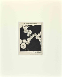 Ex Libris  - Giorgio Balbi  - VITA E GIOIA - Xilografia - Metà del XX secolo