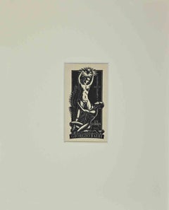 Ex Libris  - Giorgio Balbi  - Woodcut - Mid-20th Century