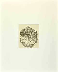 Ex Libris - Giorgio Balbi - Gravure sur bois - Milieu du XXe siècle