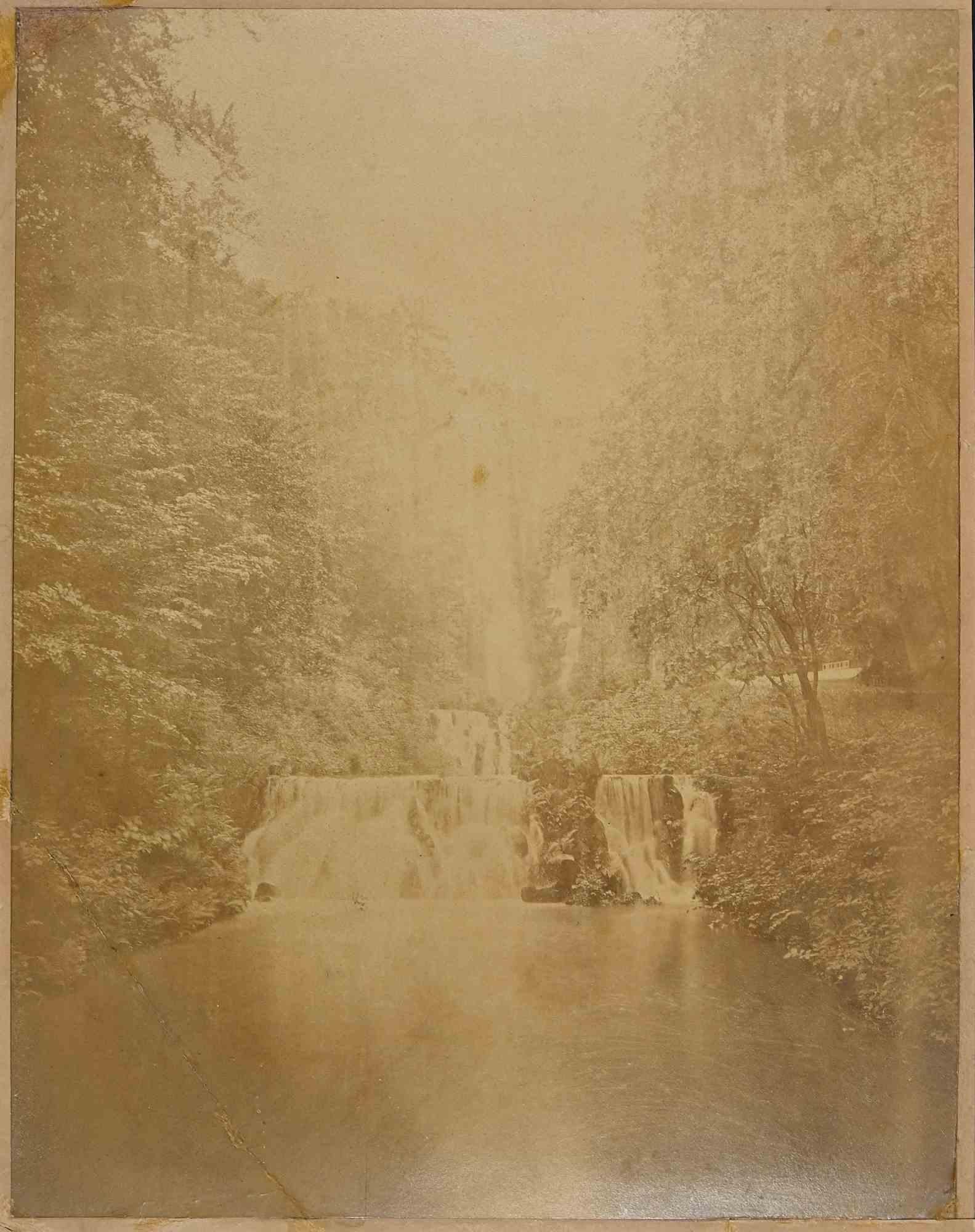 Unknown Landscape Photograph – Herbst – Vintage-Fotografie des späten 19. Jahrhunderts