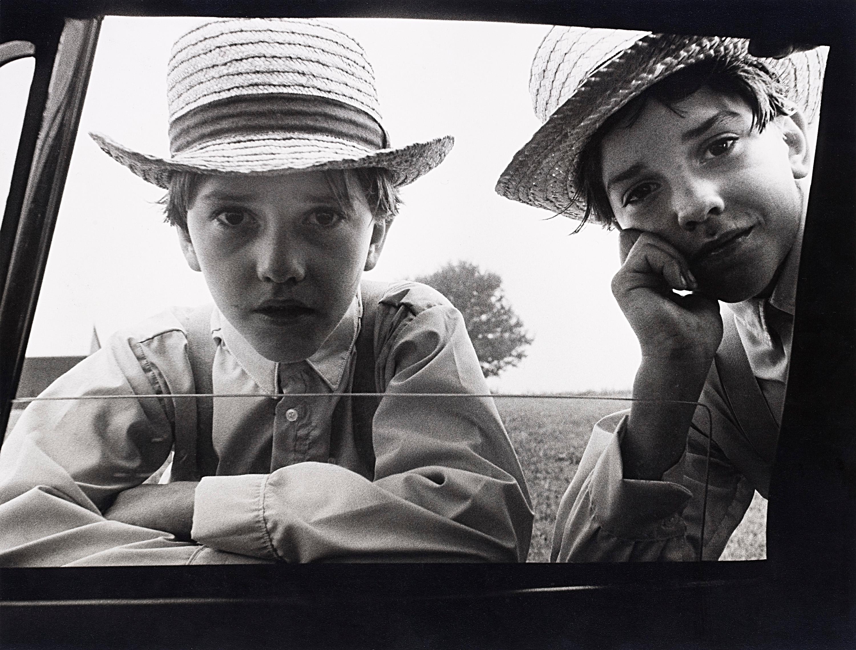 Unknown Black and White Photograph -  Farmer Boys