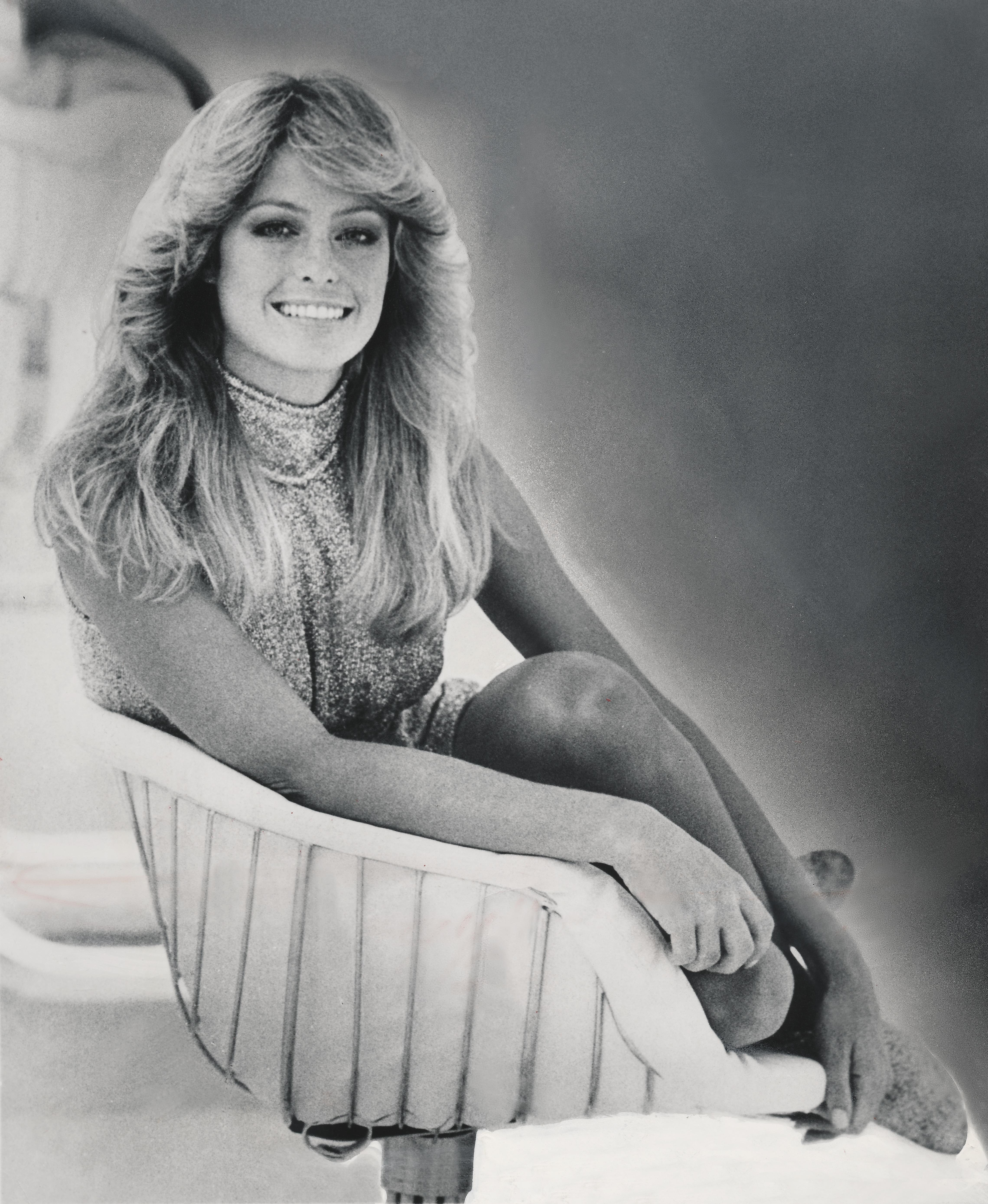 Unknown Black and White Photograph - Farrah Fawcett from "Charlie's Angels" Fine Art Print