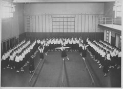 Fascism - Physical Education in a School - Vintage b/w Photo - 1934 ca.