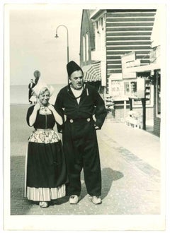 Federico Fellini and Giulietta Masina - Vintage Photo - 1960s