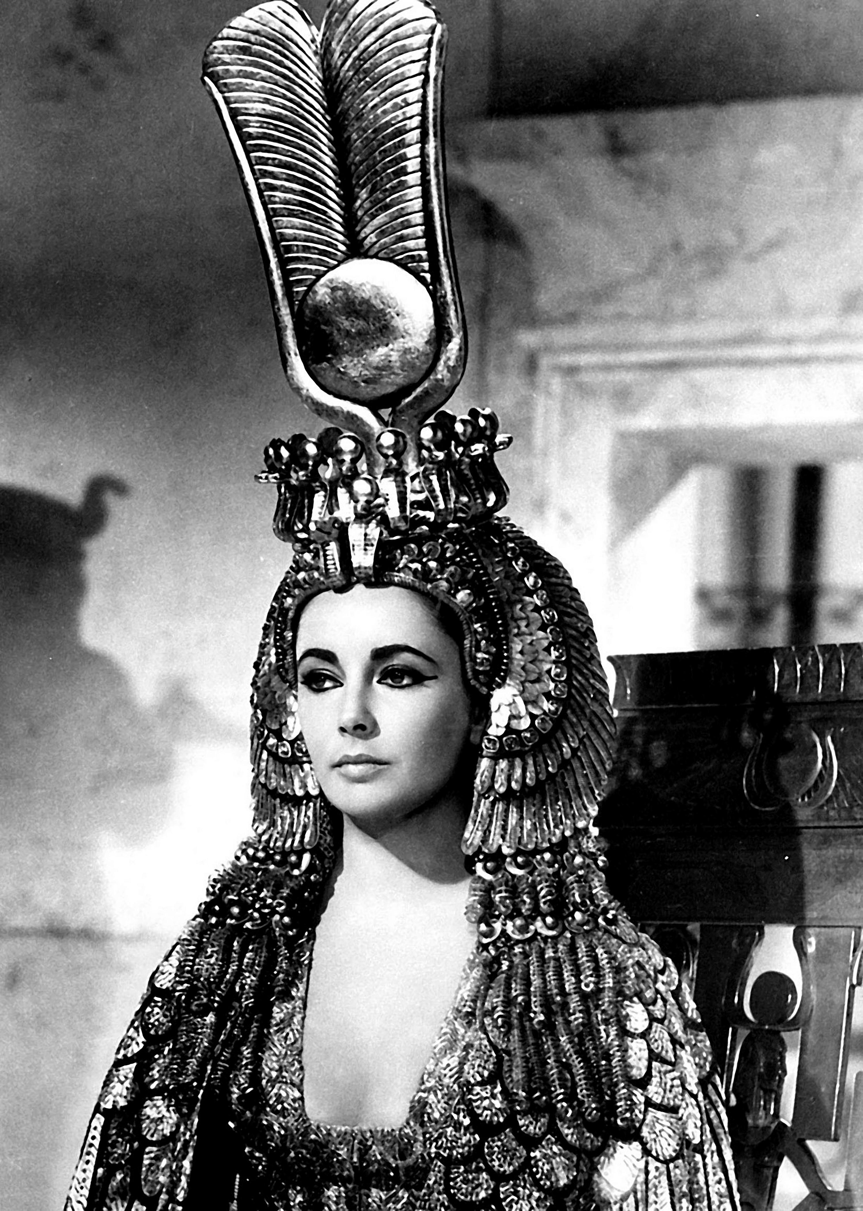 Unknown Portrait Photograph - Film still of Elizabeth Taylor in Cleopatra