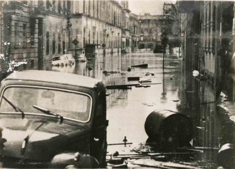 Unknown Flood in Bologna Vintage Photograph 1966 For Sale at 1stDibs