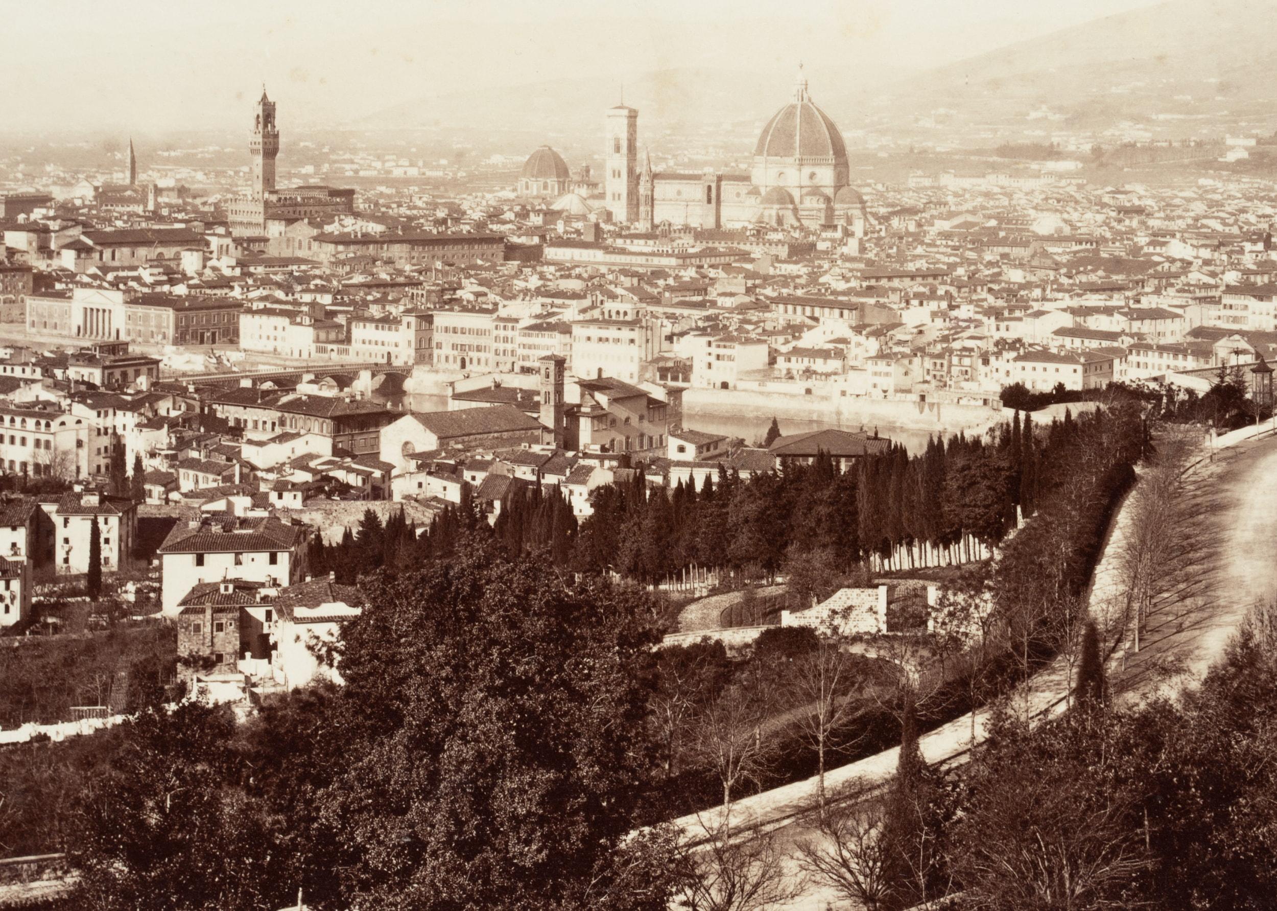 Florence city view - Photograph by Fratelli Alinari